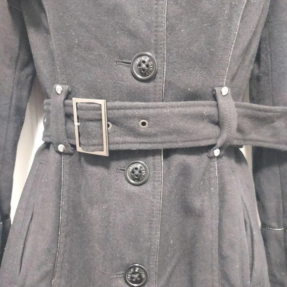 Miss Sixty M60 Wool Blend Belted Coat - Picture 5 of 8